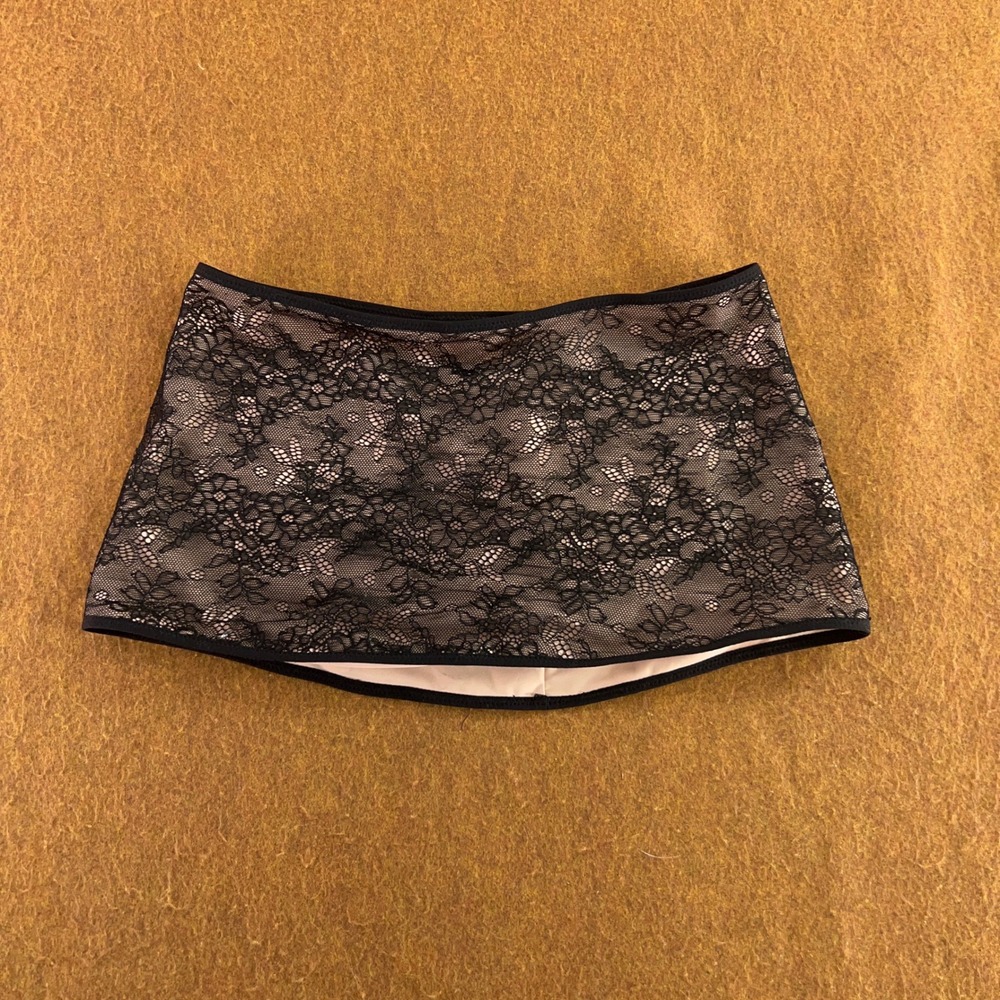 SIIL Womens Medium Black Lace Nude Ostomy Support Wrap Band New